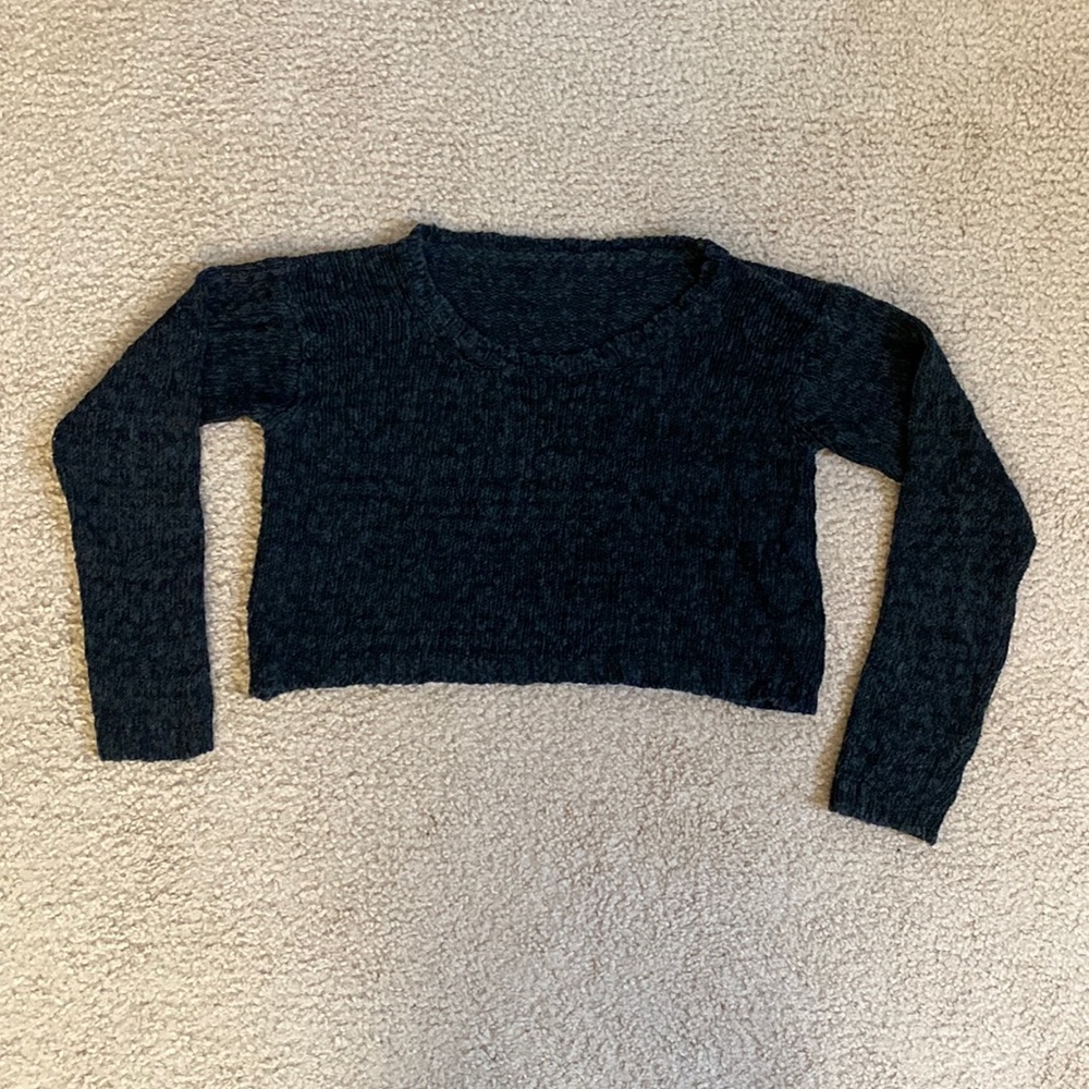 Brandy Meville Cropped Knitted Sweater